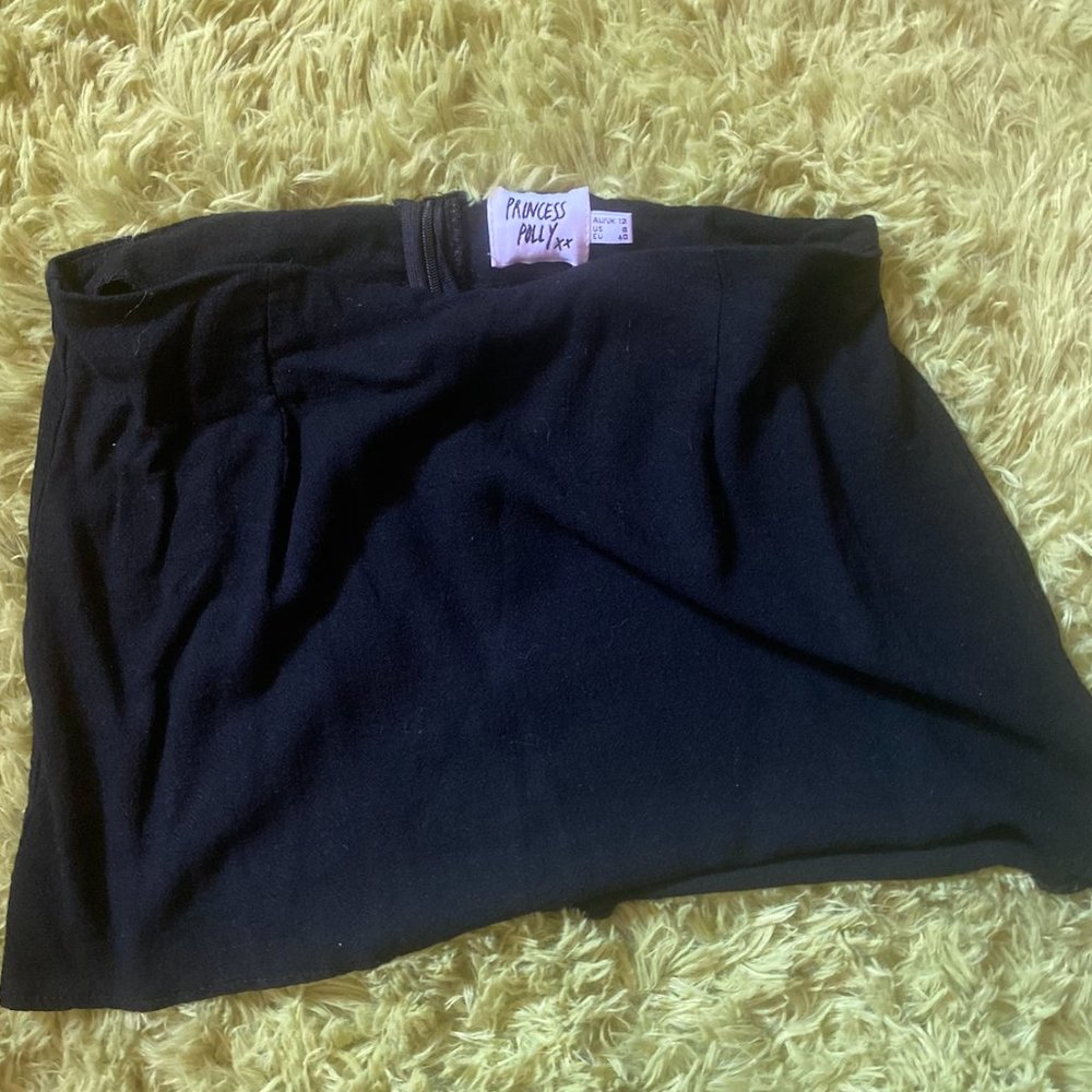 Princess Polly black mini skirt